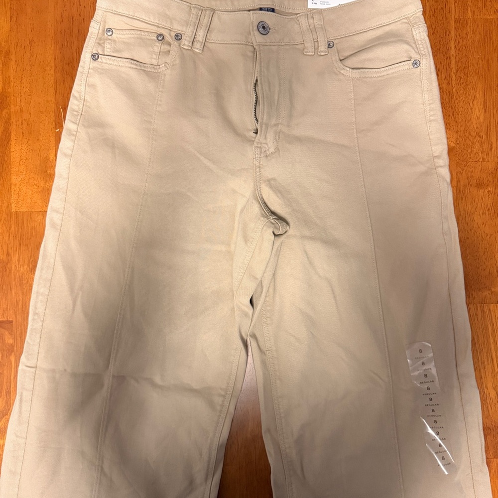 American Eagle Outfitters Tan Wide Leg Pants